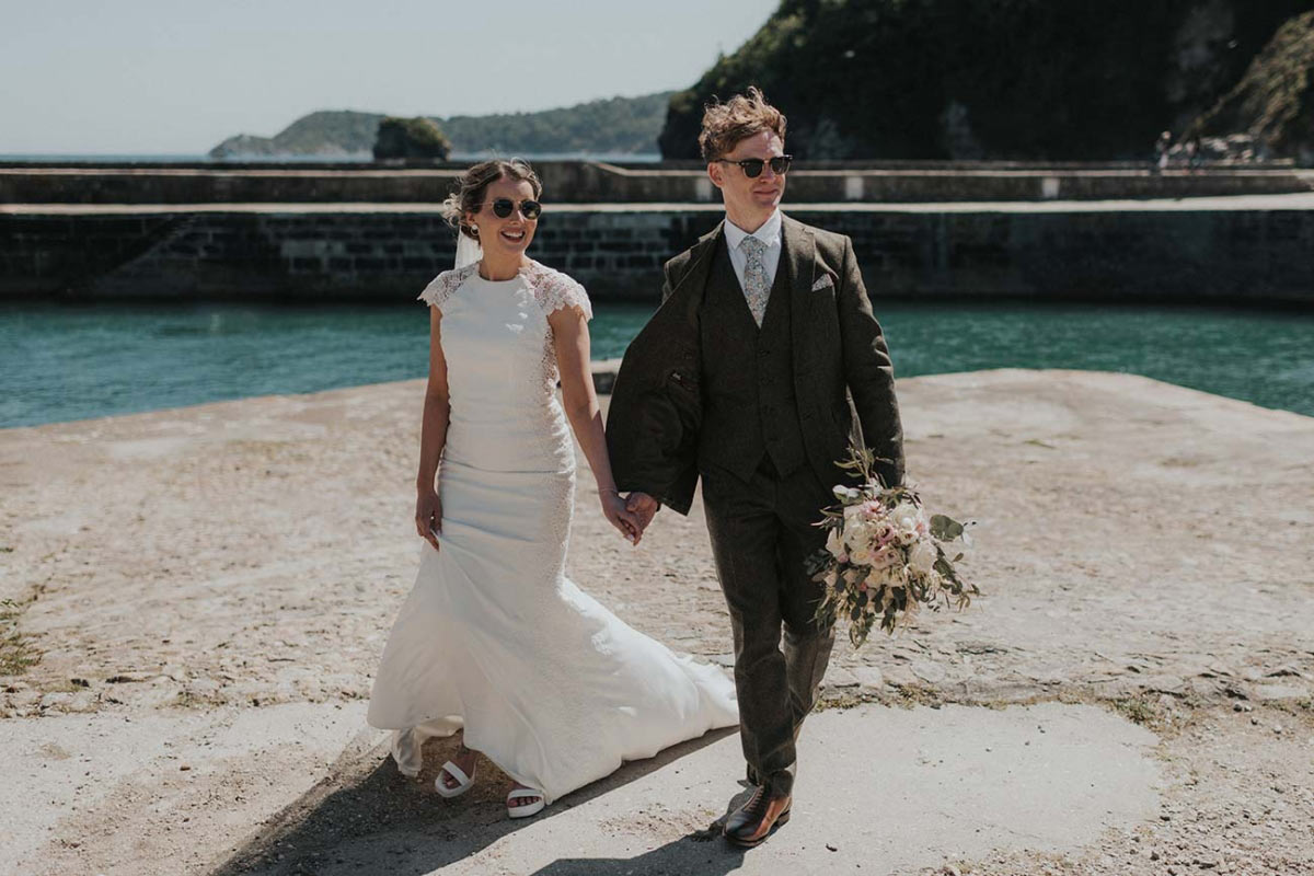 Wedding in Charlestown, Cornwall