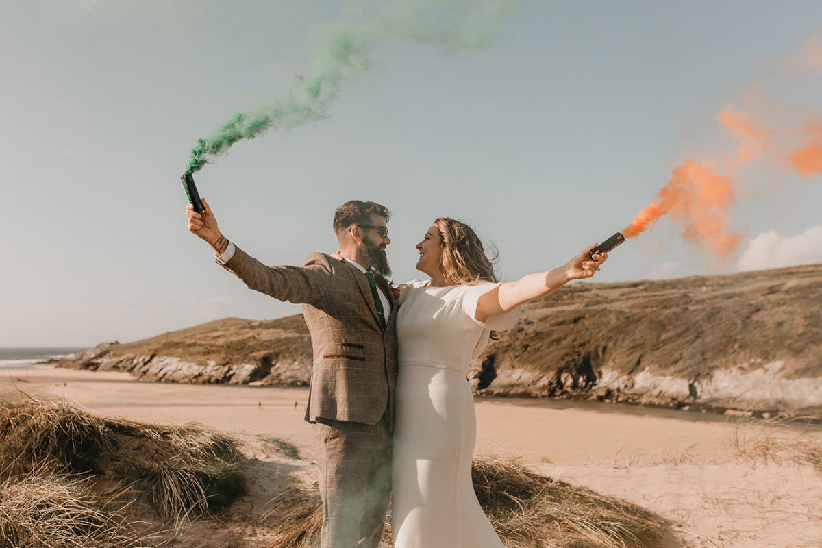 Wedding at Teseren, Cornwall