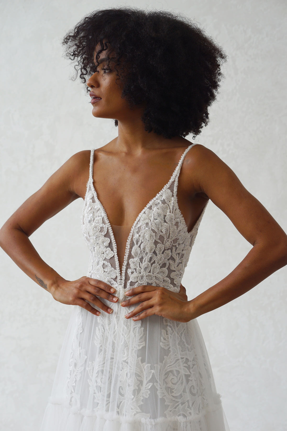 Wedding dresses with luxe embellishment