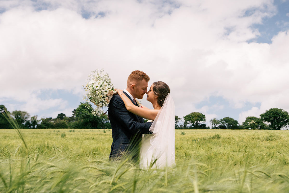 Coast meets countryside at Tregedna Weddings