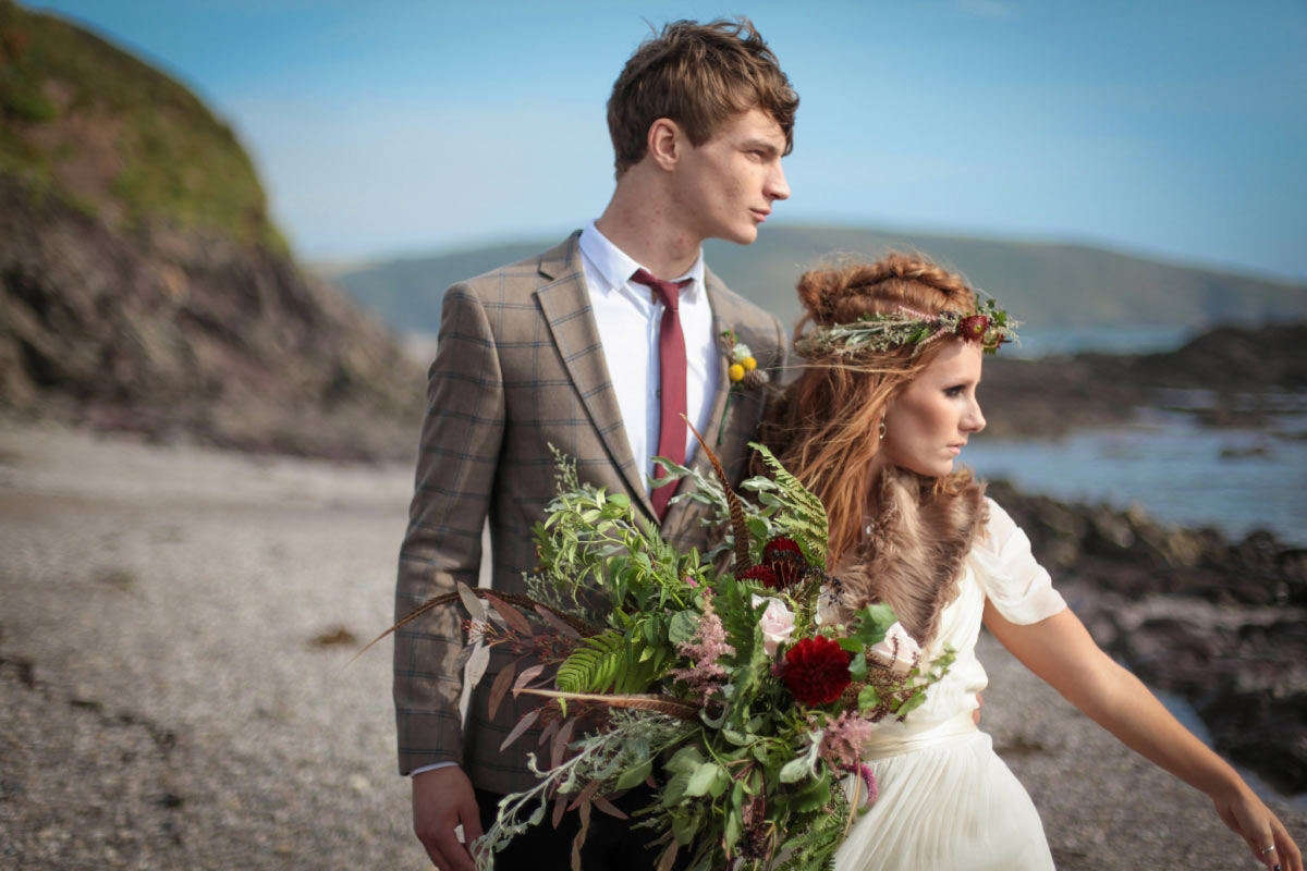 A bohemian elopement shoot with a Viking spirit