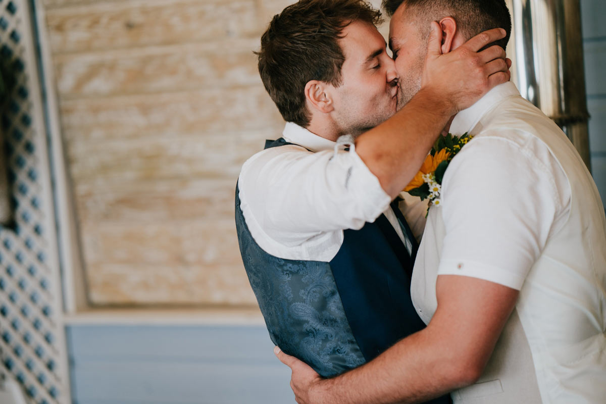 Wedding at Lusty Glaze Beach, Cornwall