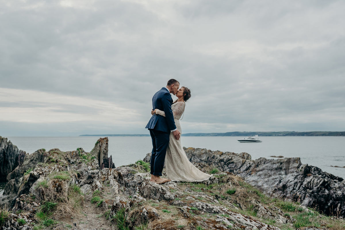 Wedding at Polhawn Fort, Cornwall