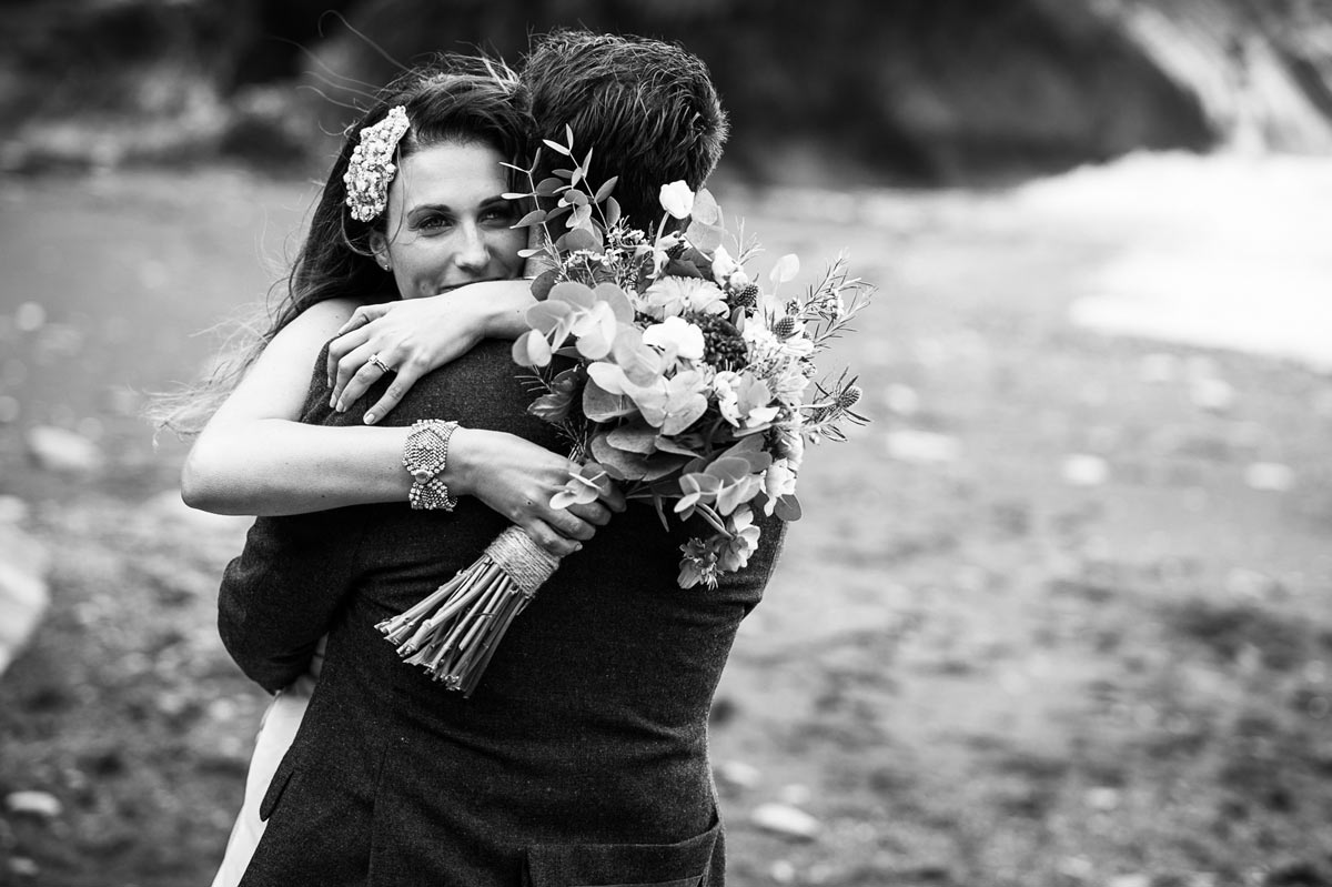 Wedding at Tunnels Beaches, Devon