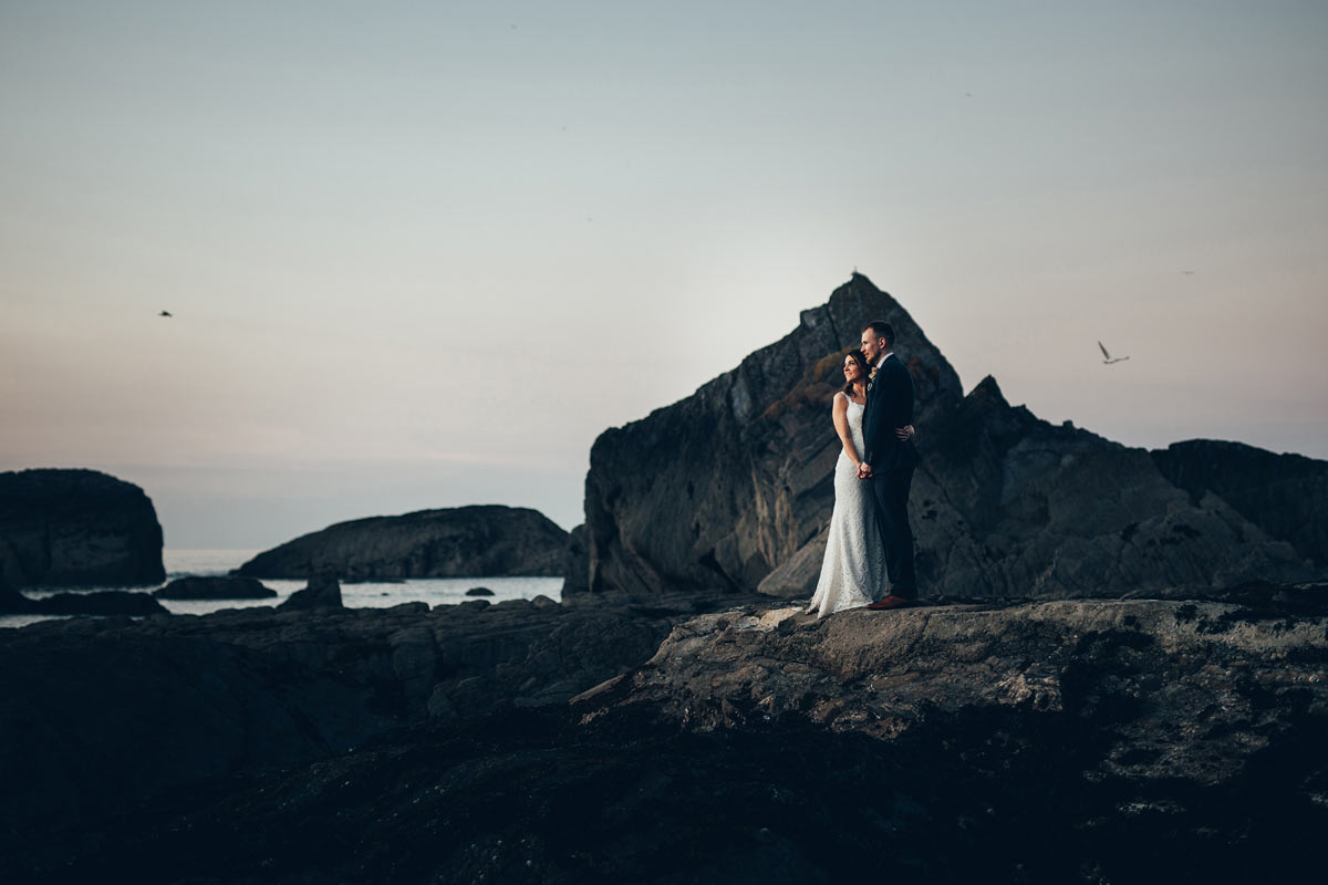 Wedding at Tunnels Beaches, Devon