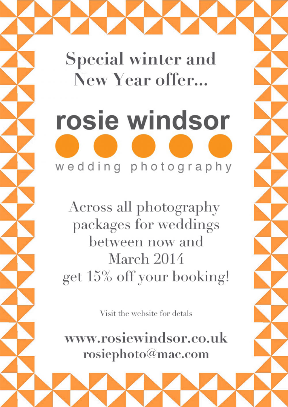 Rosie Windsor Photography Offer