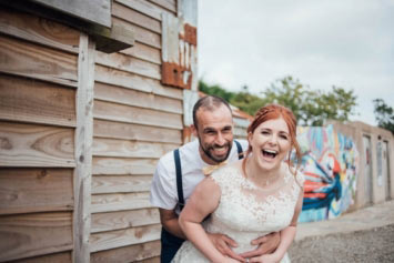 Intimate wedding at Lower Barns, Cornwall