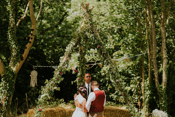 Wild hearts, woodland vows and happy hens at Fir Hill