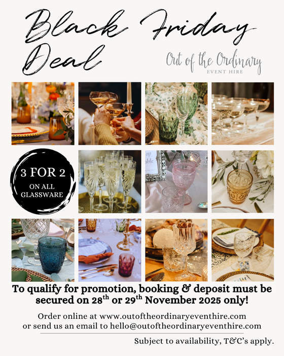 3-for-2 with Out of the Ordinary Event Hire!