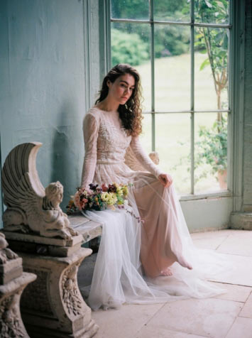 Romantic gowns & florals - Love at Port Eliot