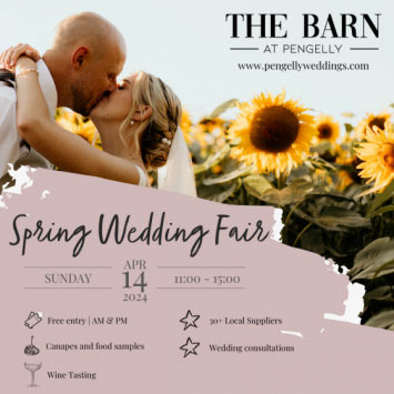 Spring wedding fair at The Barn at Pengelly