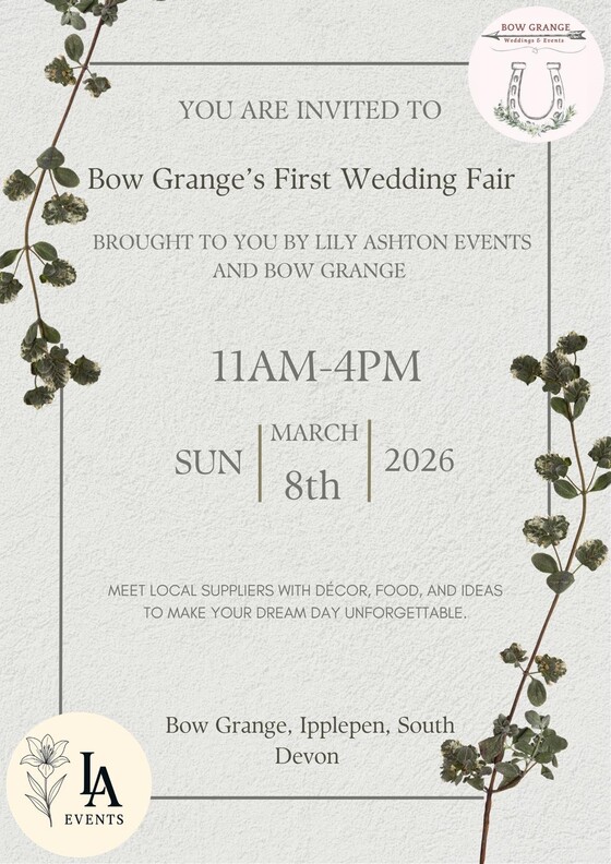 Bow Grange and Lily Ashton Events Wedding Fair 2026