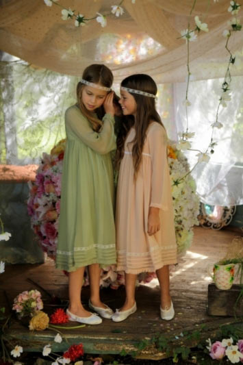 Flower girl frocks and accessories