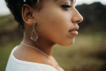 Beautiful bridal earrings by Erin Cox 