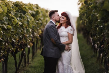 Wedding at Trevibban Mill Vineyard, Cornwall