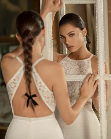 The latest shapes in bridalwear