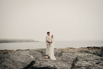 Wedding at Prussia Cove, Cornwall