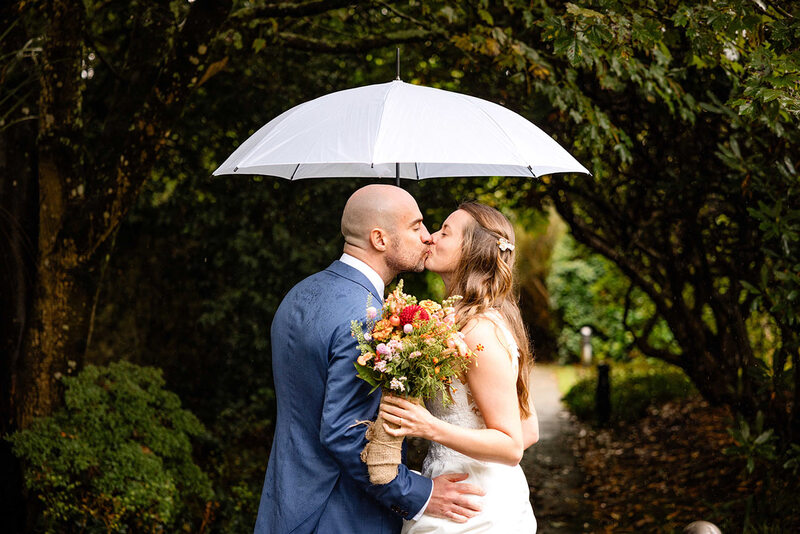 Wedding Photographer Andy Holter umbrella couple