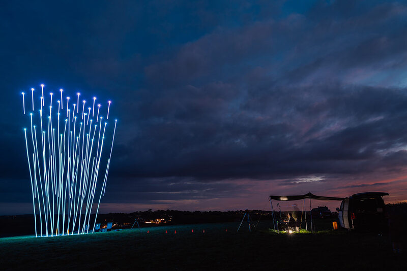 Drone Show Cube Up lights