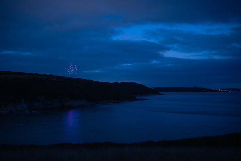 Drone Show Cube Spiral