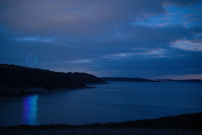 Drone Show Cube Shape