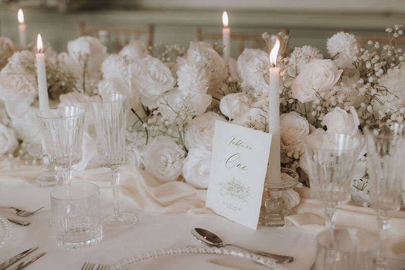 Wedding Venue Henlade House Table Setting
