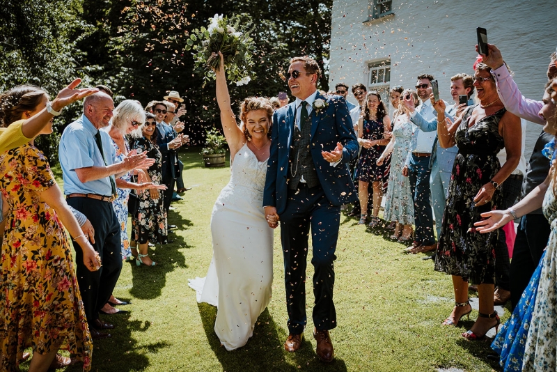 Trenderway - small_TrenderwayweddingvenueinCornwall4-Confetti-Outside-Farmhouse.jpg