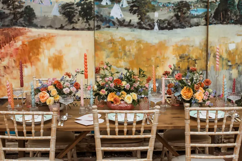 Copper Green Wedding Flowers