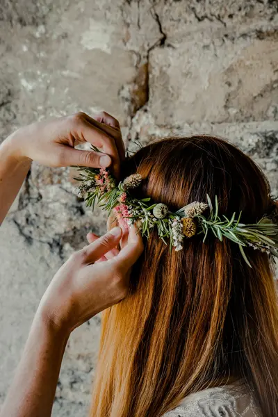 Copper Green Wedding Flowers