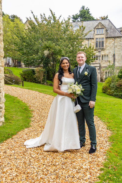 Wedding Photography Cornwall Trethek Garden Couple