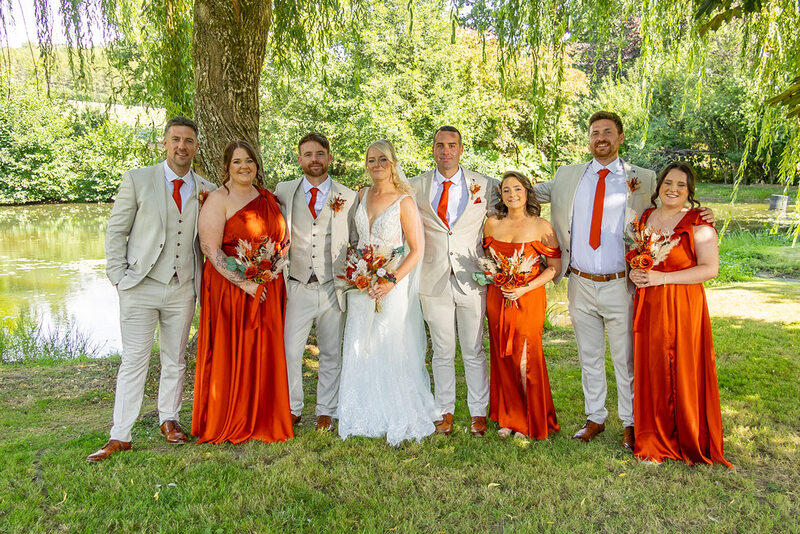 Wedding Photography Cornwall Trethek Group shot