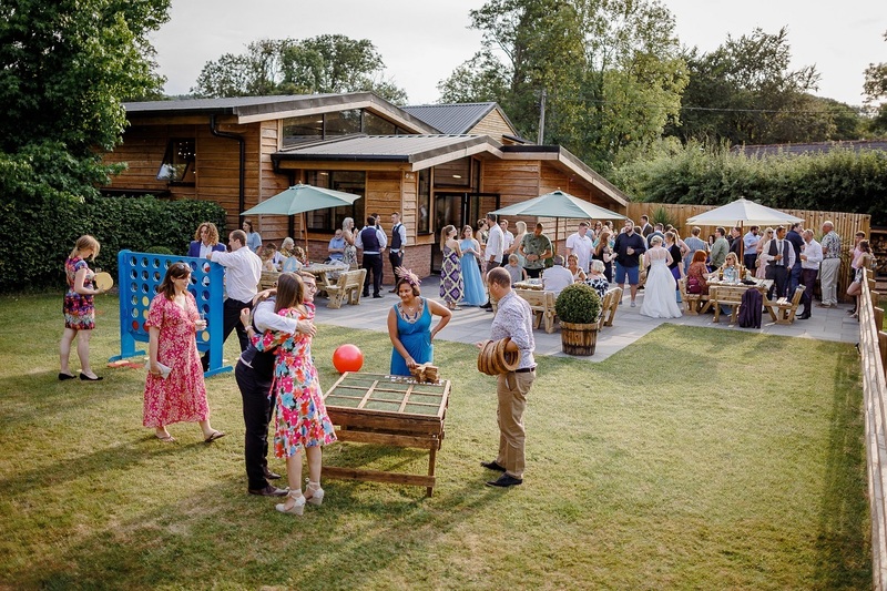 Wedding Venues Devon Valleyside Barn Outside