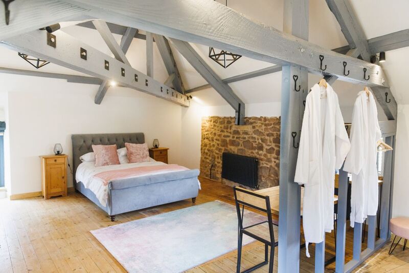 Wedding Venues Devon Valleyside Barn Bedroom