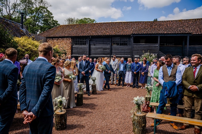 Wedding Venues Devon Valleyside Barn Outside