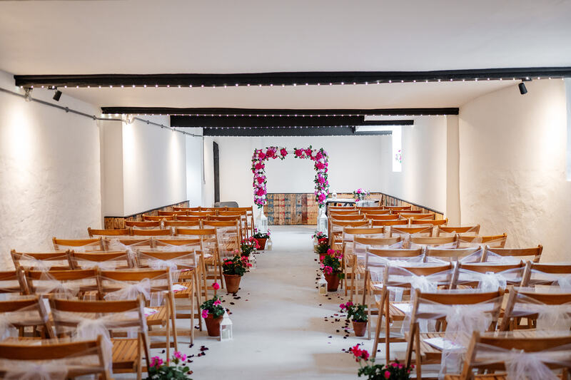 Wedding Venues Devon Valleyside Barn Ceremony