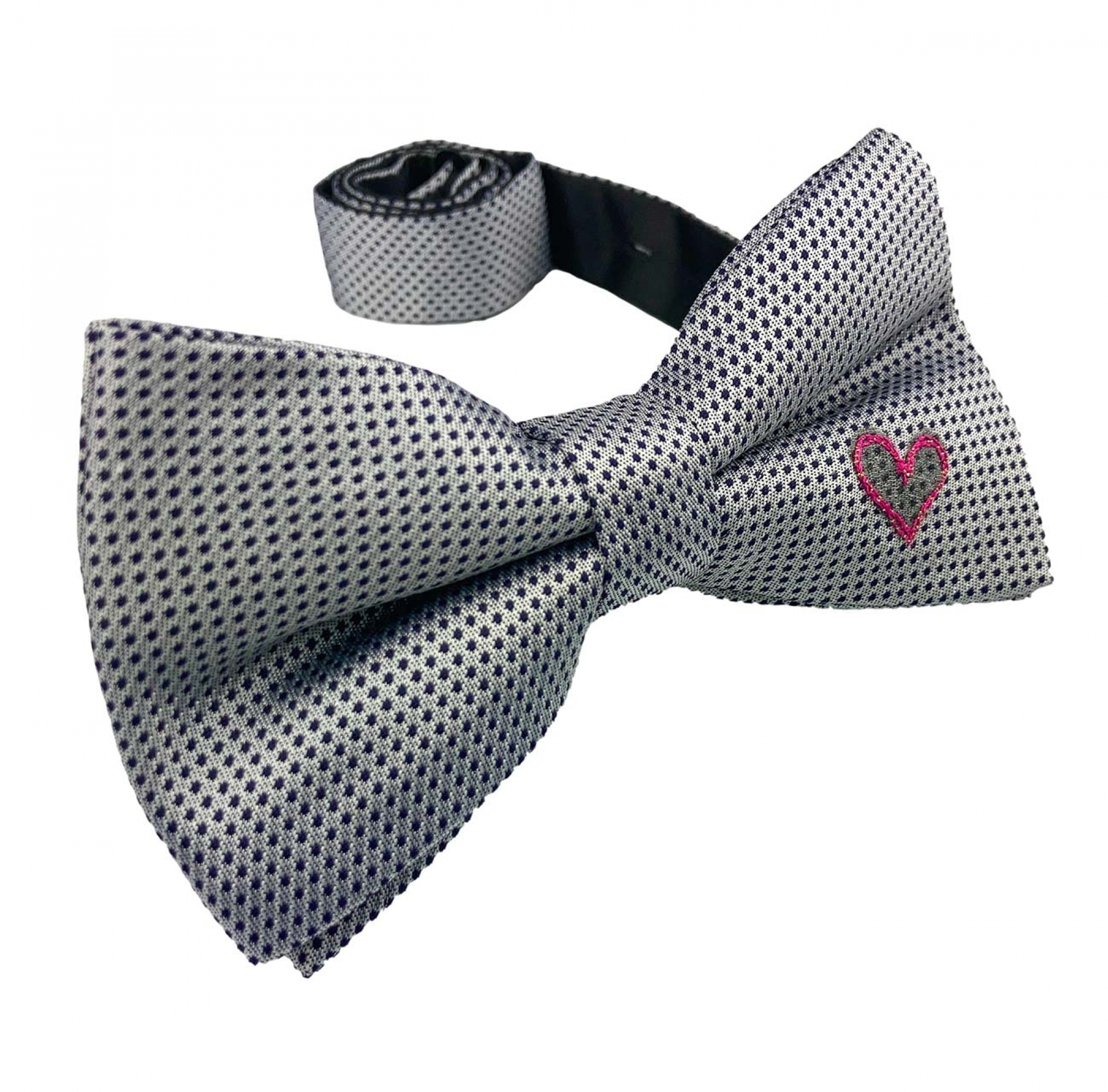  One Heart   Blue Silver Silk