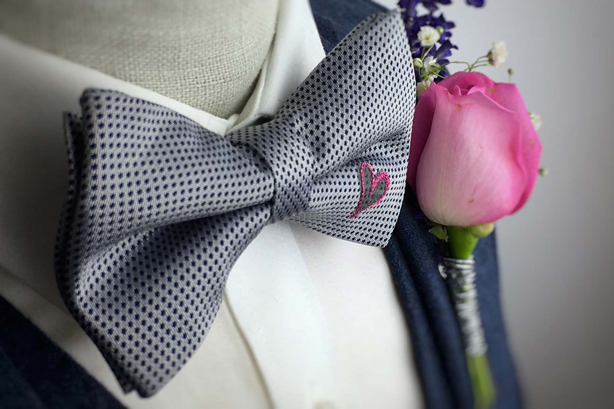  One Heart   Blue Silver Silk (1)