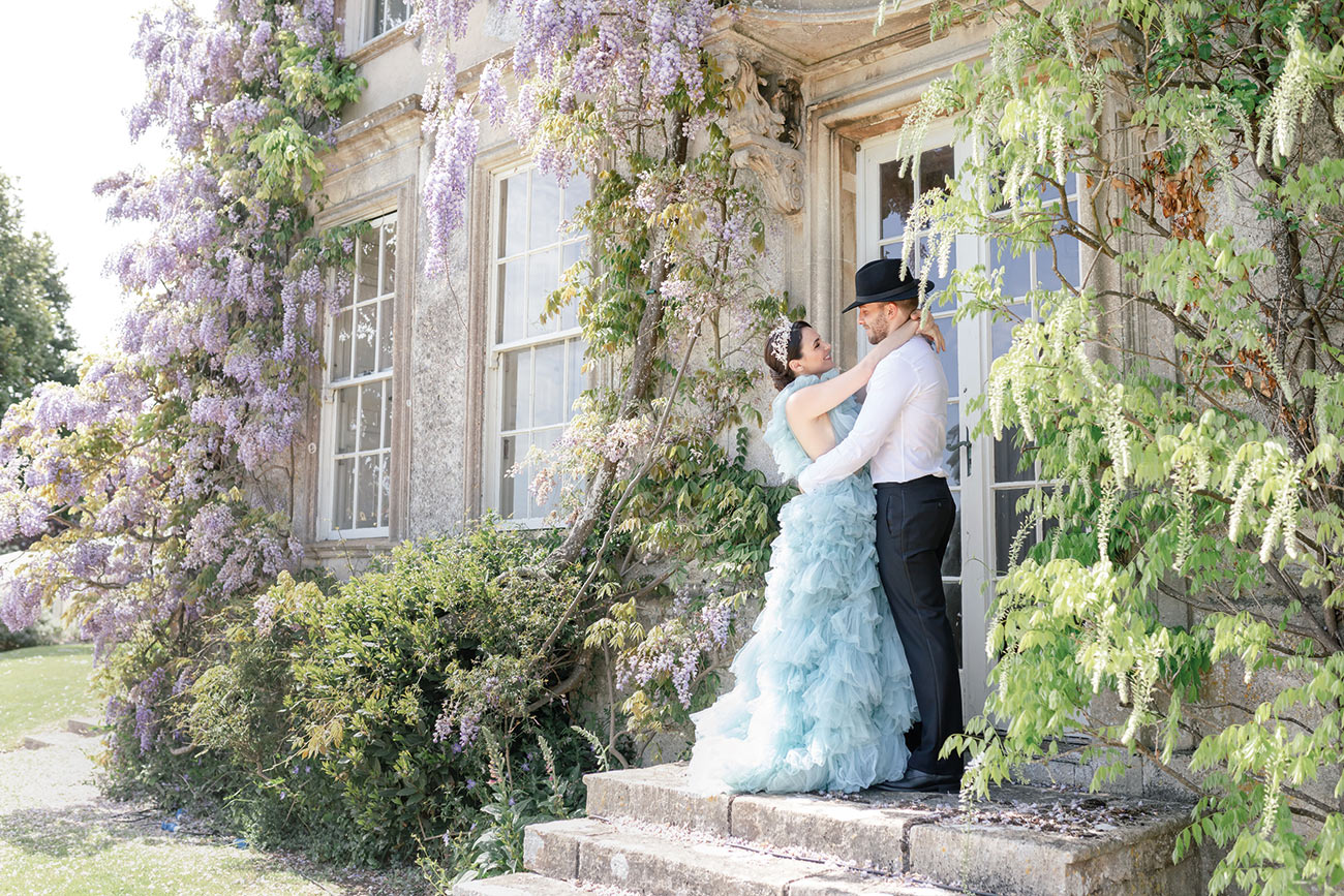 Blue Wedding Dress Devon 239