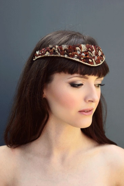 Pheasant Feather Tiara Holl Young