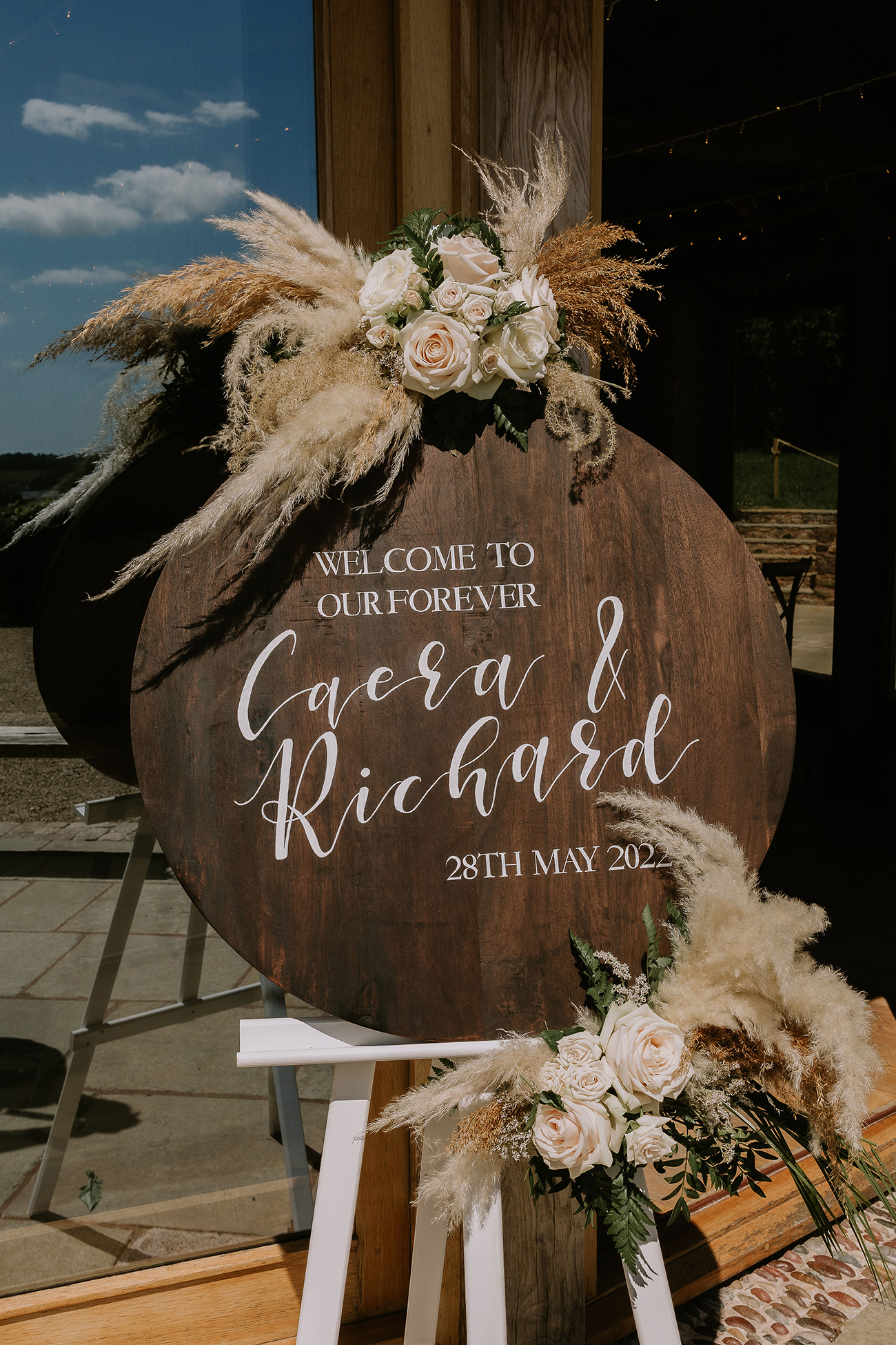 Real Wedding Brickhouse Vineyard Sign
