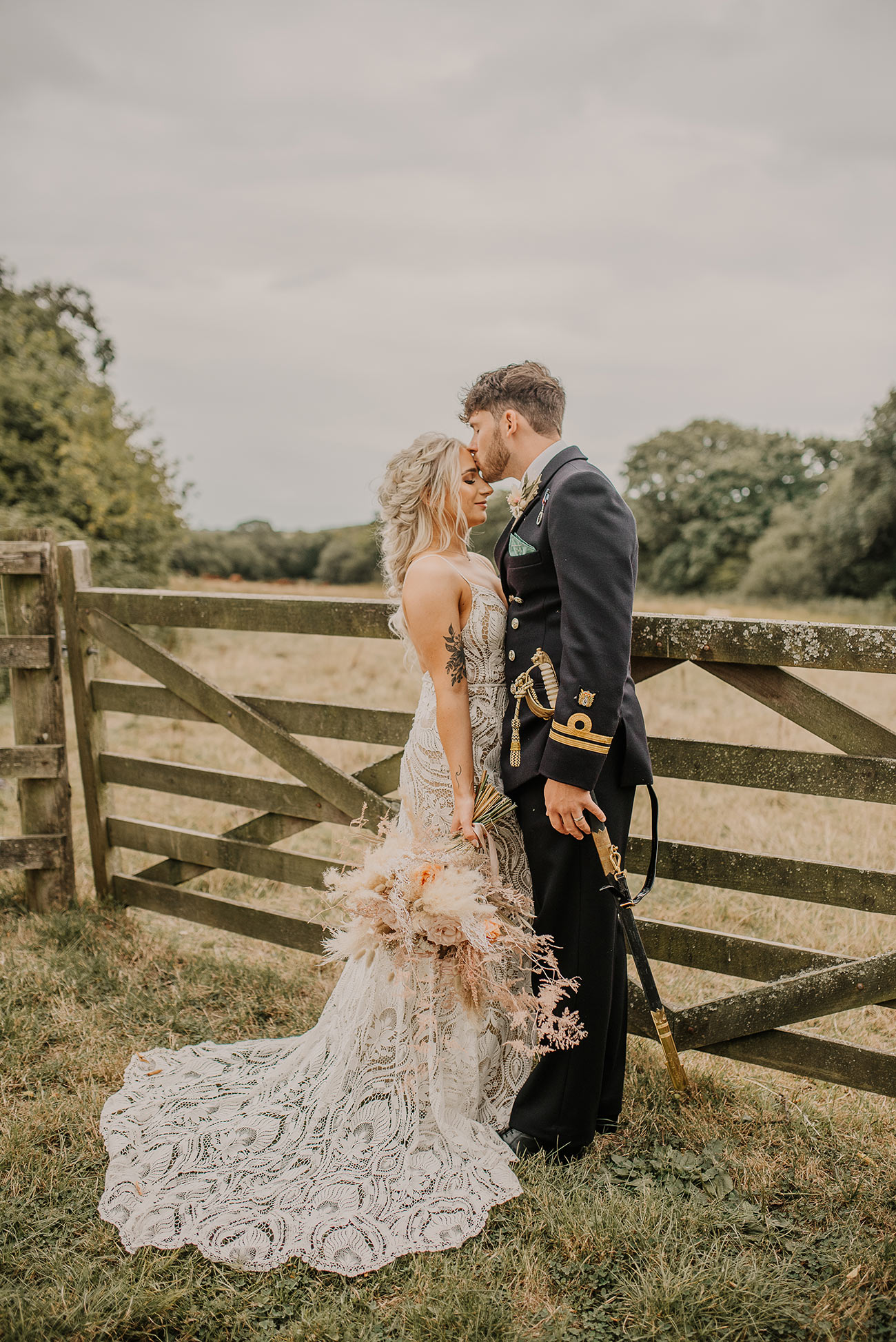 Real Wedding Nancarrow Farm Cornwall Bride Groom Rustic Boho15