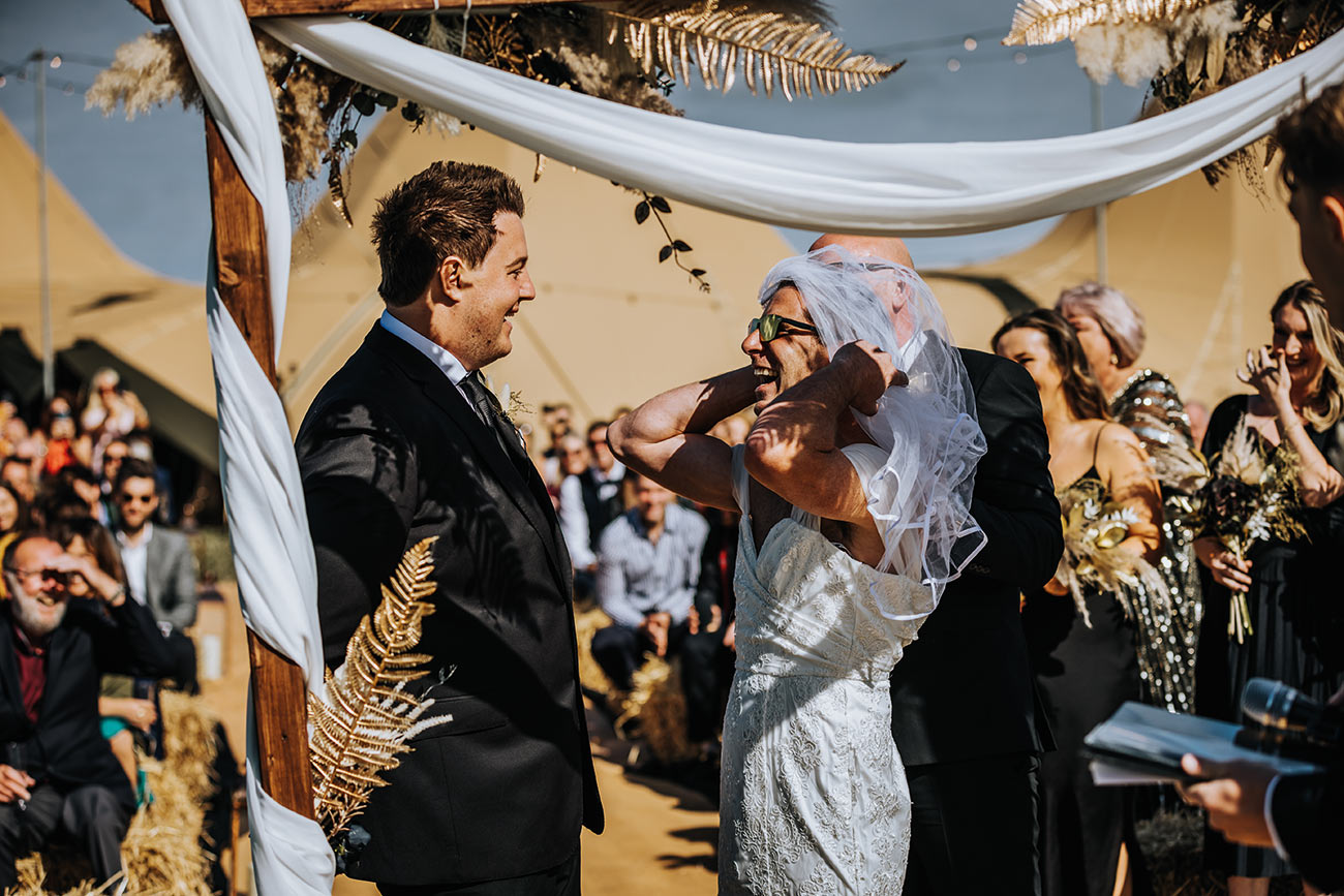 Real Wedding Wed Watergate Bay Cornwall Coastal Bride Groom10