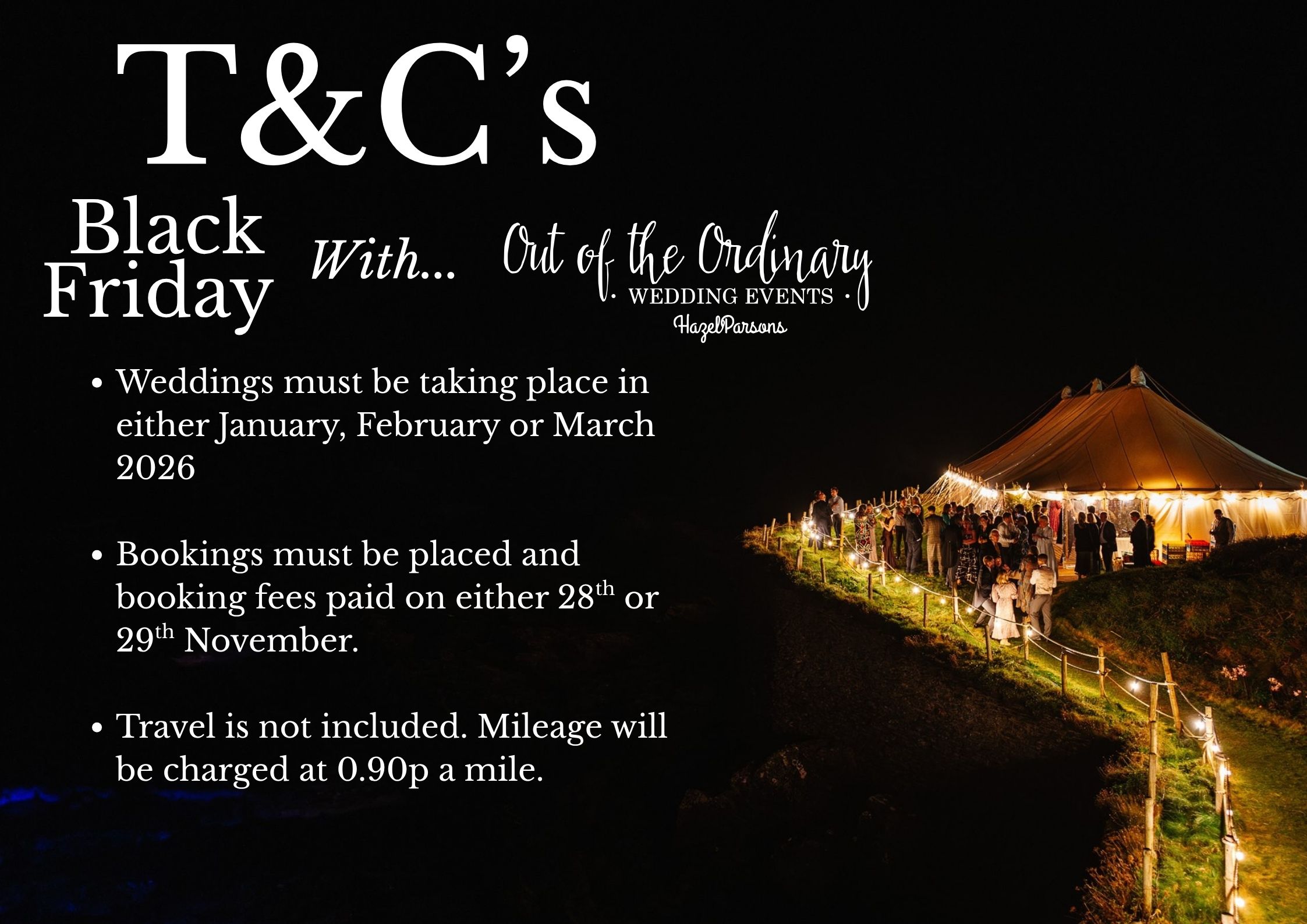 Out of the ordinary wedding planning deal