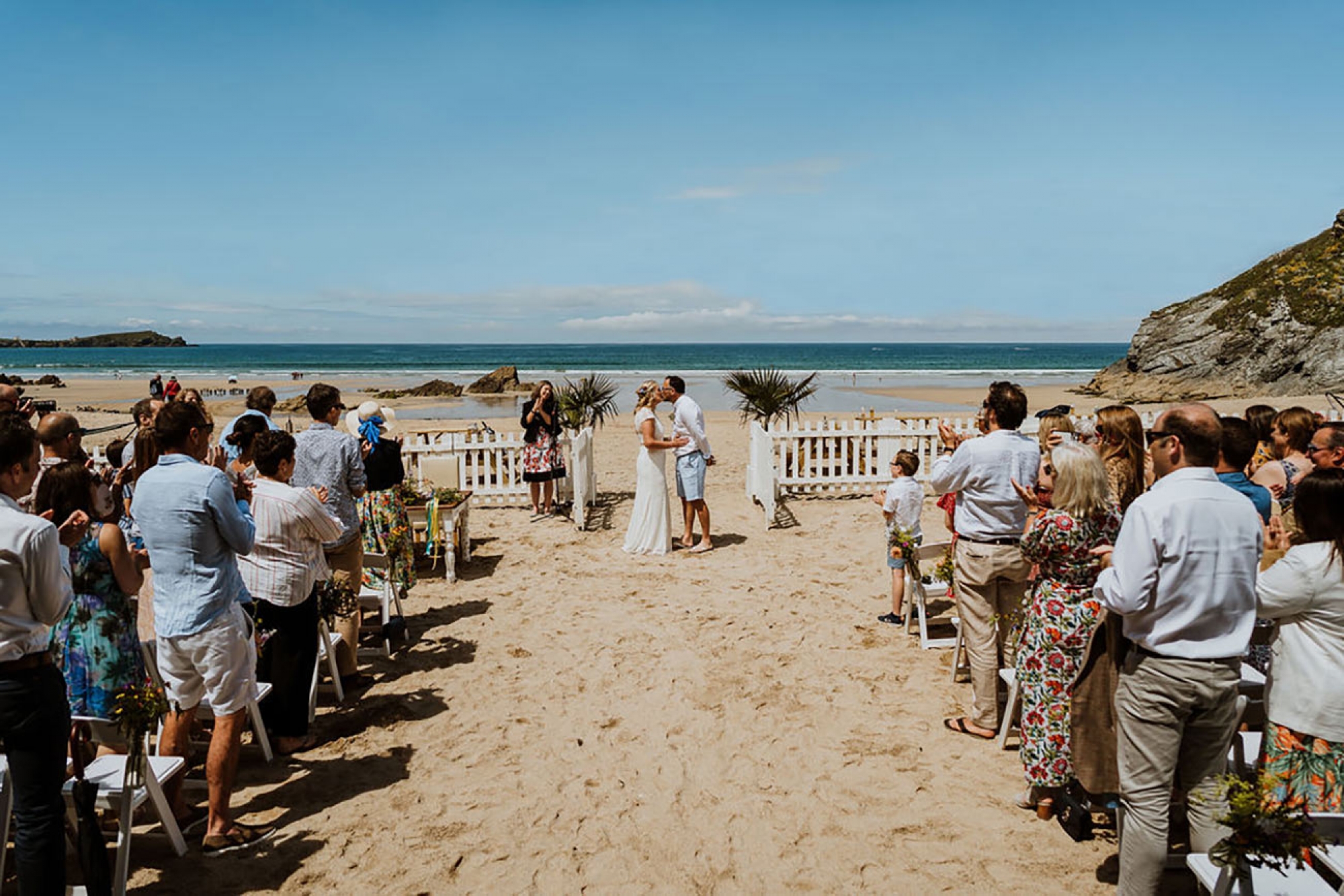 Beach Wedding Venues In Cornwall Lusty Glaze