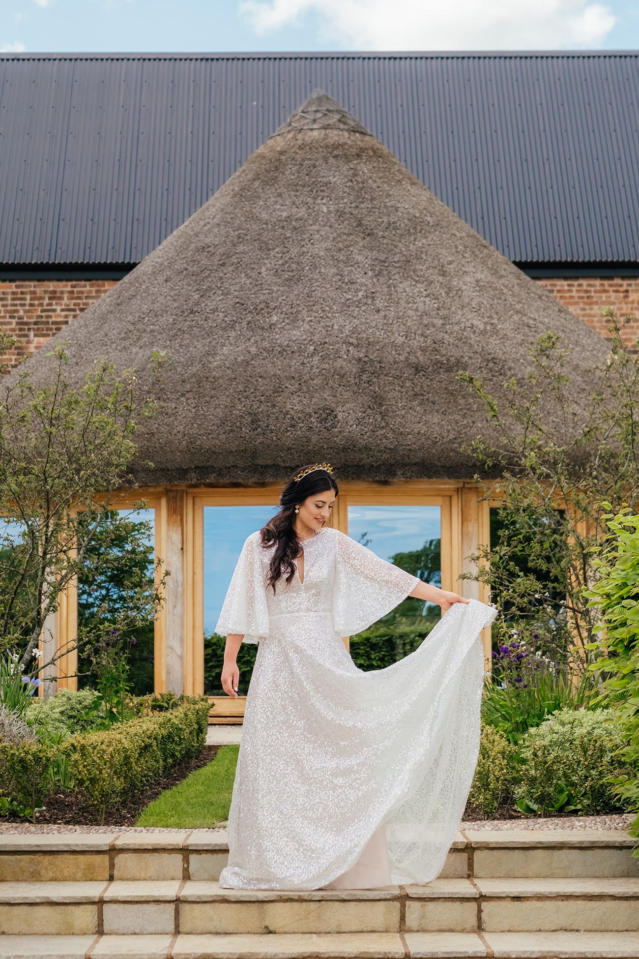 Brickhouse Vineyard Devon Styled Shoot Pink Colourful Sustainable Wedding2