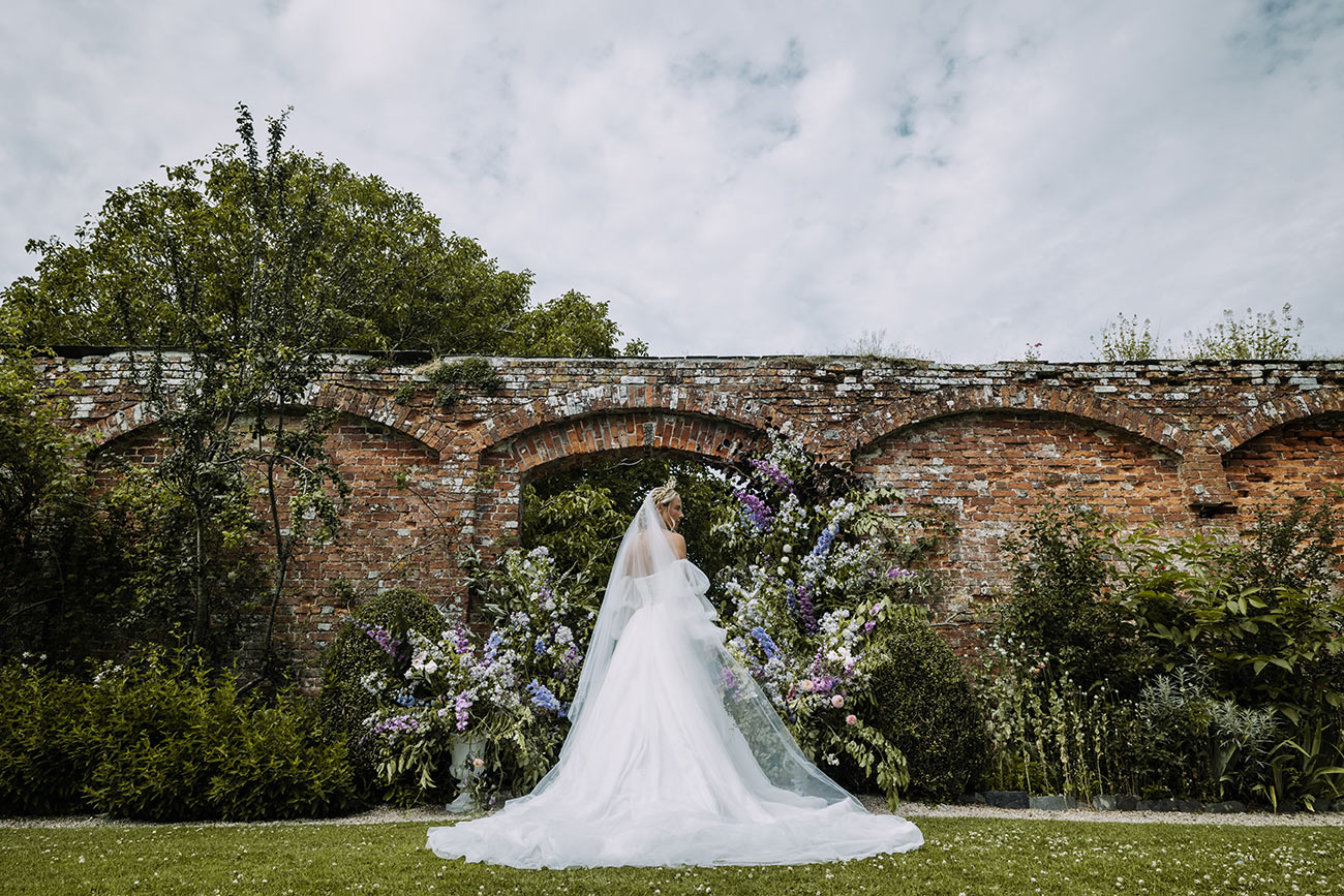 Bride with flowers