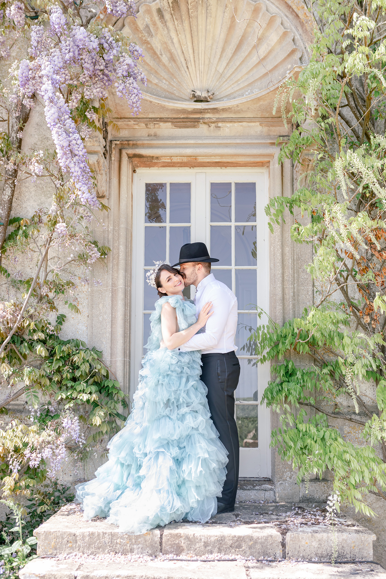 French Blue Styled Shoot Reception12