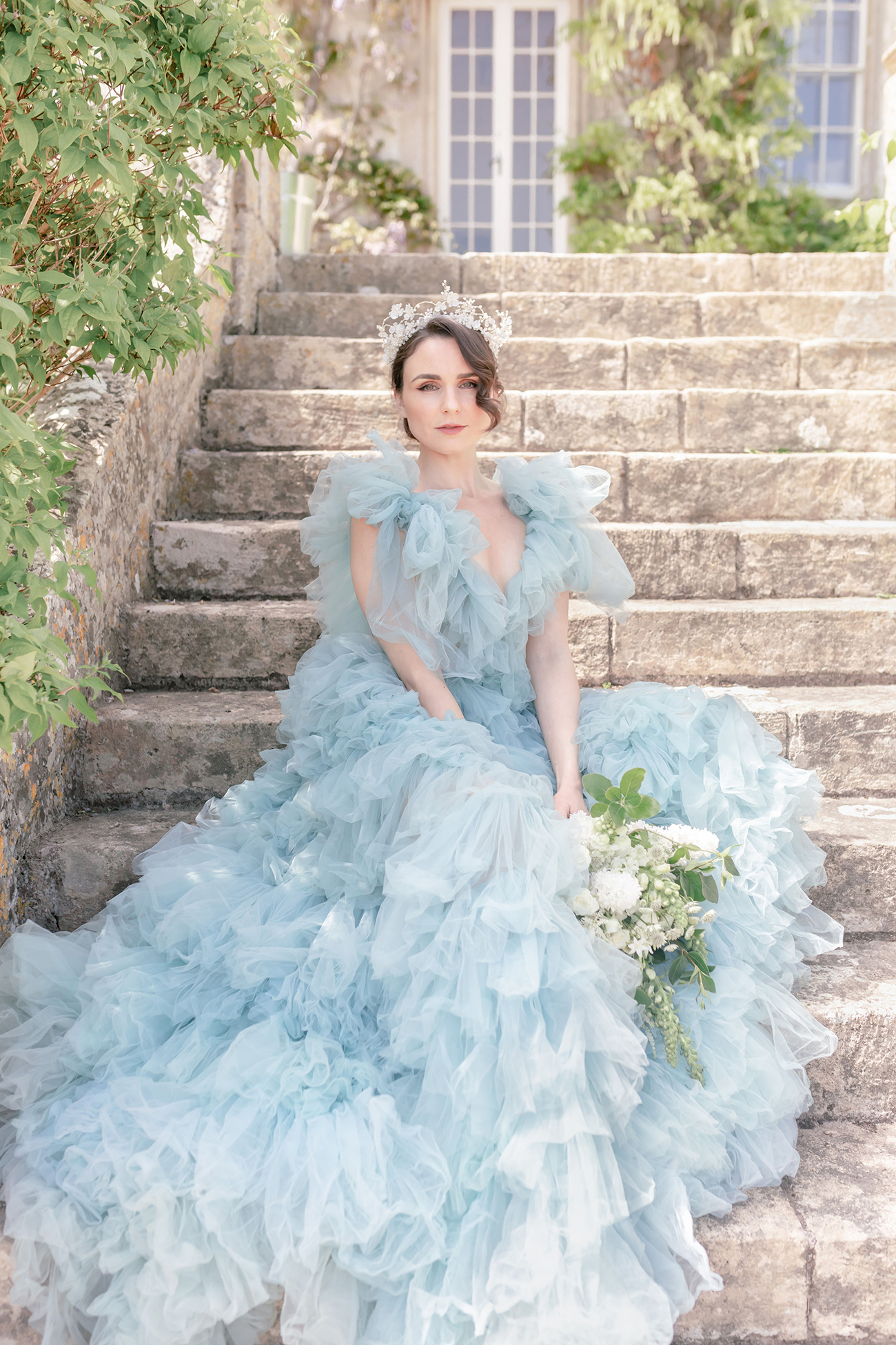 French Blue Styled Shoot Reception8