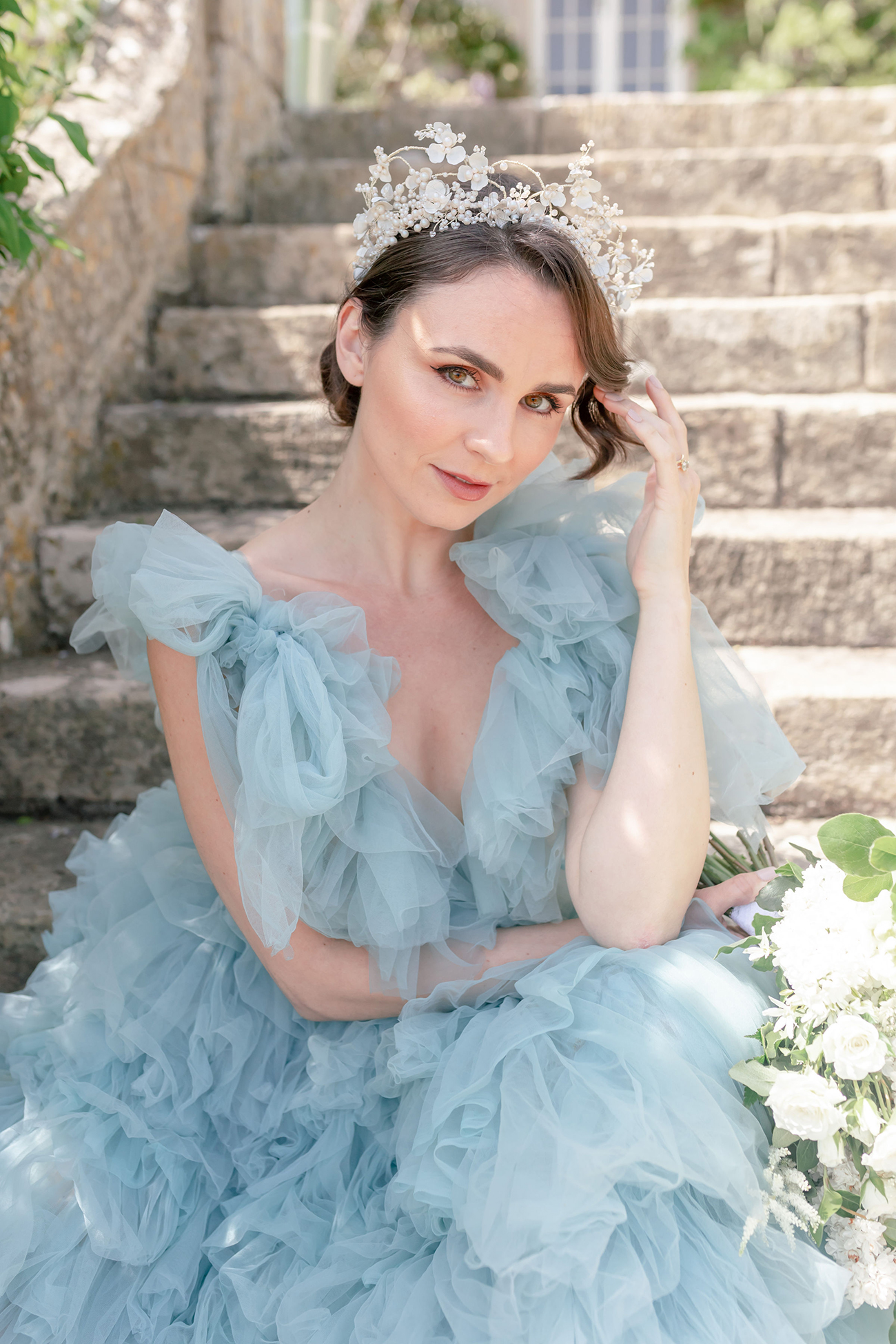 French Blue Styled Shoot Reception9