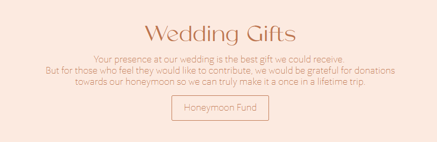 Wedding gift ideas